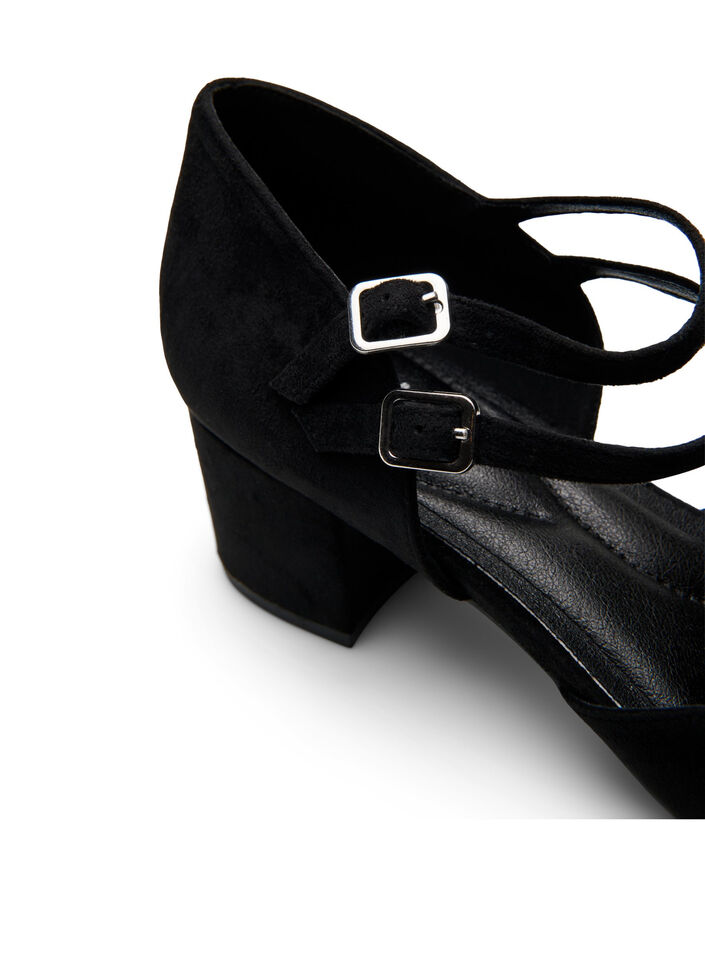 Pumps with double straps, Black, Packshot image number 3