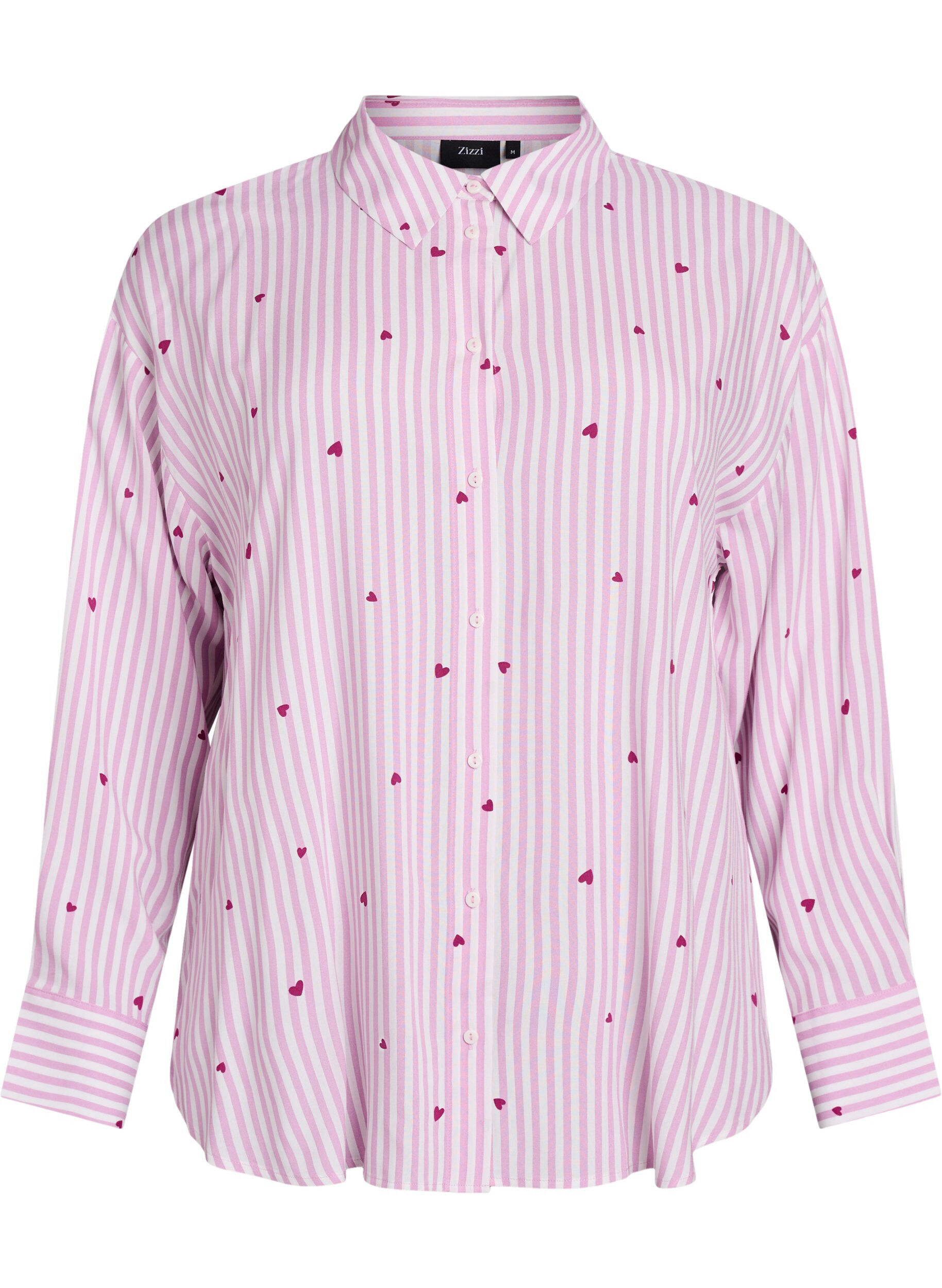 Nightshirt with stripes and hearts