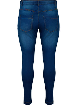 Slim fit Emily jeans with normal waist, Blue denim, Packshot image number 1