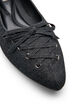 Ballerina with lace-up detail, Black, Packshot image number 3