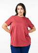 Basic cotton T-shirt with round neck, Red, Model image number 0