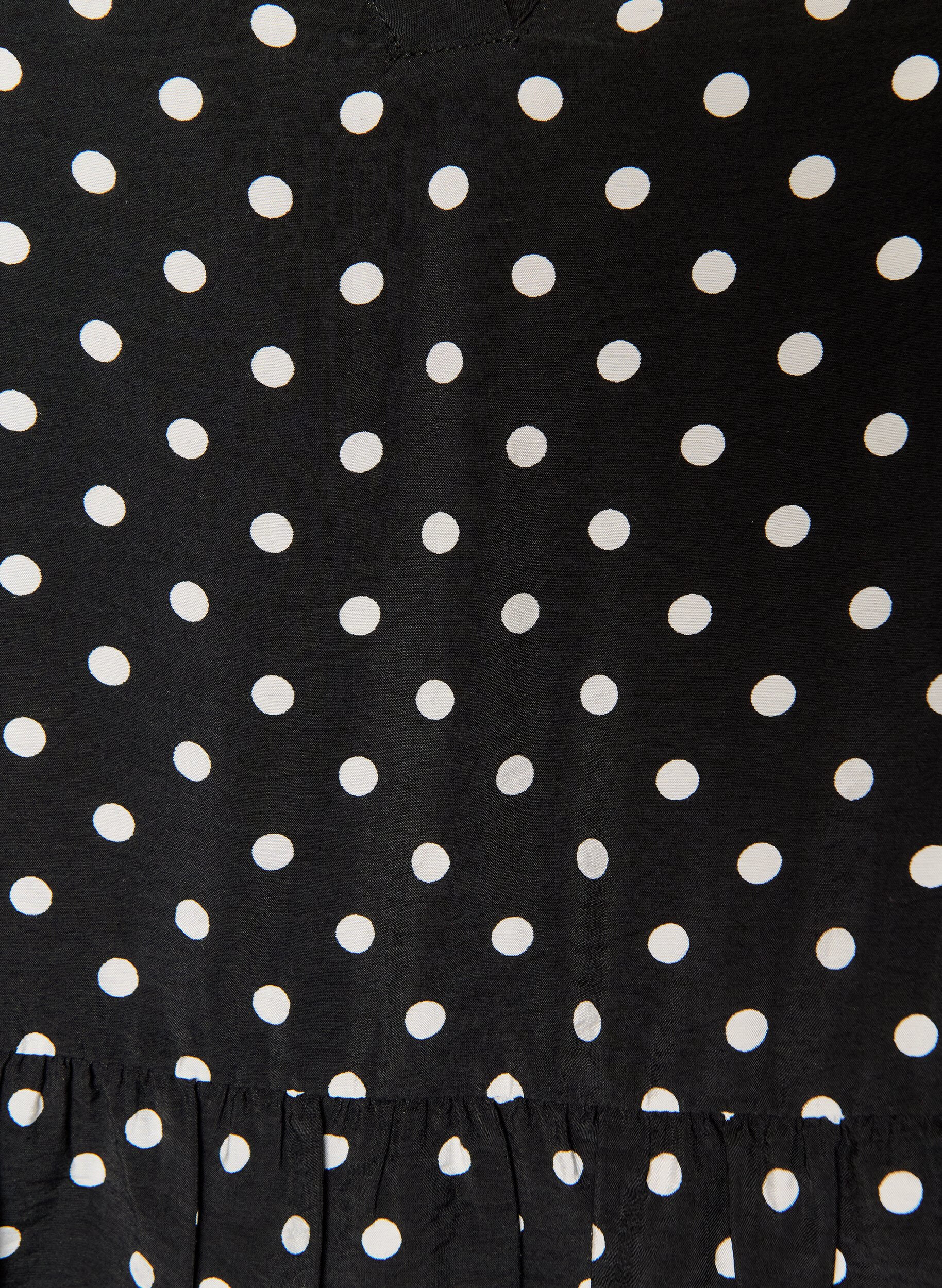 ZizzifashionPolka dot tunic with empire line and A-line shape, Black, Packshot image number 2