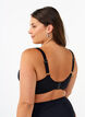 Underwire bikini bra with draping, Black, Model image number 1