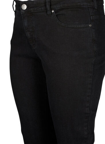 Emily jeans with regular waist and slim fit, Black, Packshot image number 2