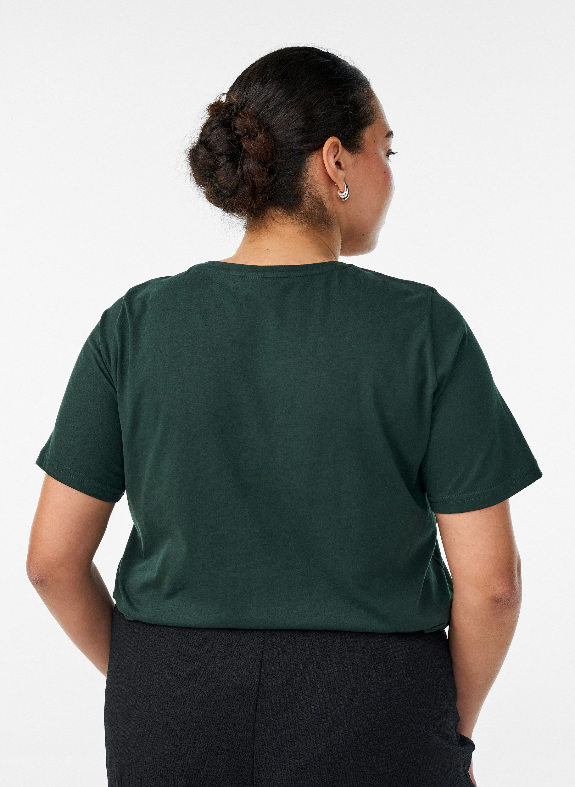 ZizzifashionT-shirt with motif, Green, Model image number 2