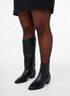 High boot with detachable shaft, Black, Model image number 1
