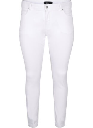 Viona regular waist jeans, White, Packshot image number 0