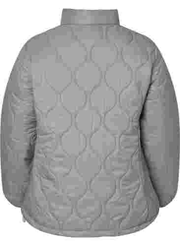 Quilted jacket with zip and pockets, Moon Rock, Packshot image number 1