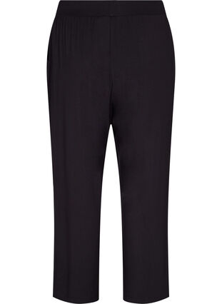 Viscose workout trousers with pockets, Black, Packshot image number 1