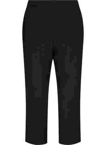 Viscose workout trousers with pockets, Black, Packshot image number 1