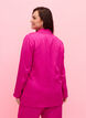 Tone-on-tone jacquard blazer in viscose, Rose Violet, Model image number 1