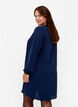 Long-sleeved V-neck dress, Navy, Model image number 1