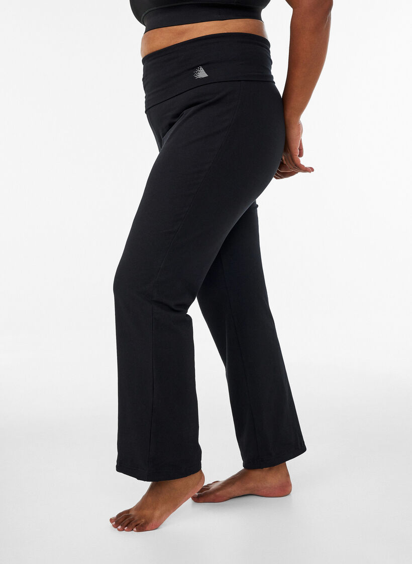 Sports trousers in cotton, Black, Model image number 0