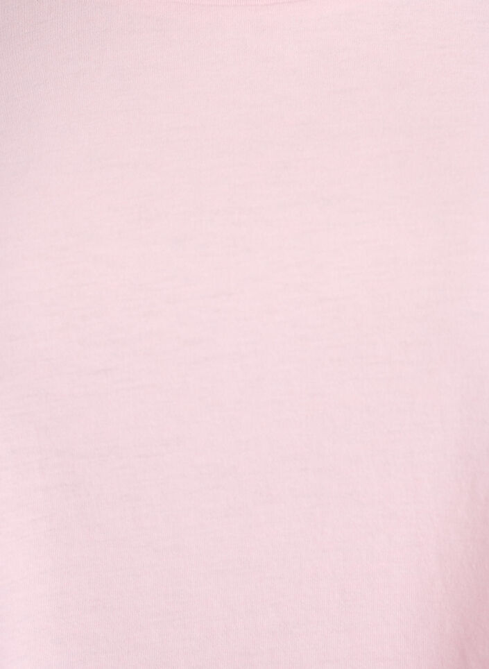 Short-sleeved cotton blend t-shirt, Pink, Packshot image number 2