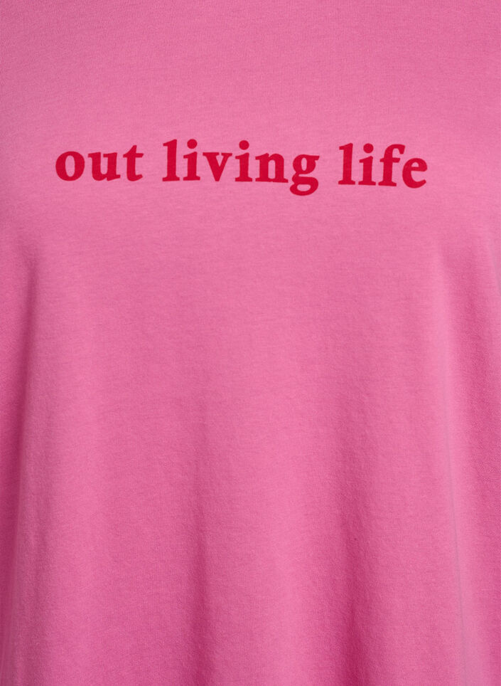FLASH - T-shirt with print, Pink, Packshot image number 2