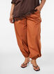 Balloon trousers with pockets and an elasticated waistband, Brown, Model image number 2