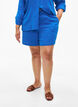 Cotton muslin shorts with pockets, Victoria blue, Model image number 2