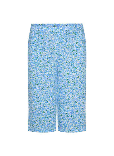 Culotte trousers with print, Blue Small Flower, Packshot image number 0