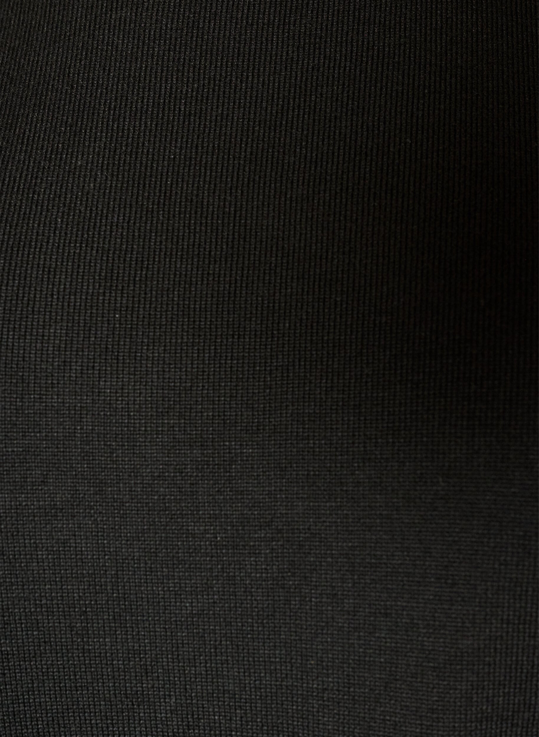 ZizzifashionShort knitted dress with lace hem, Black, Packshot image number 2