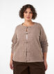 Cardigan with knot fastenings, Beige, Model image number 0
