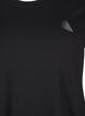 Slim fit training T-shirt with round neck, Black, Packshot image number 2