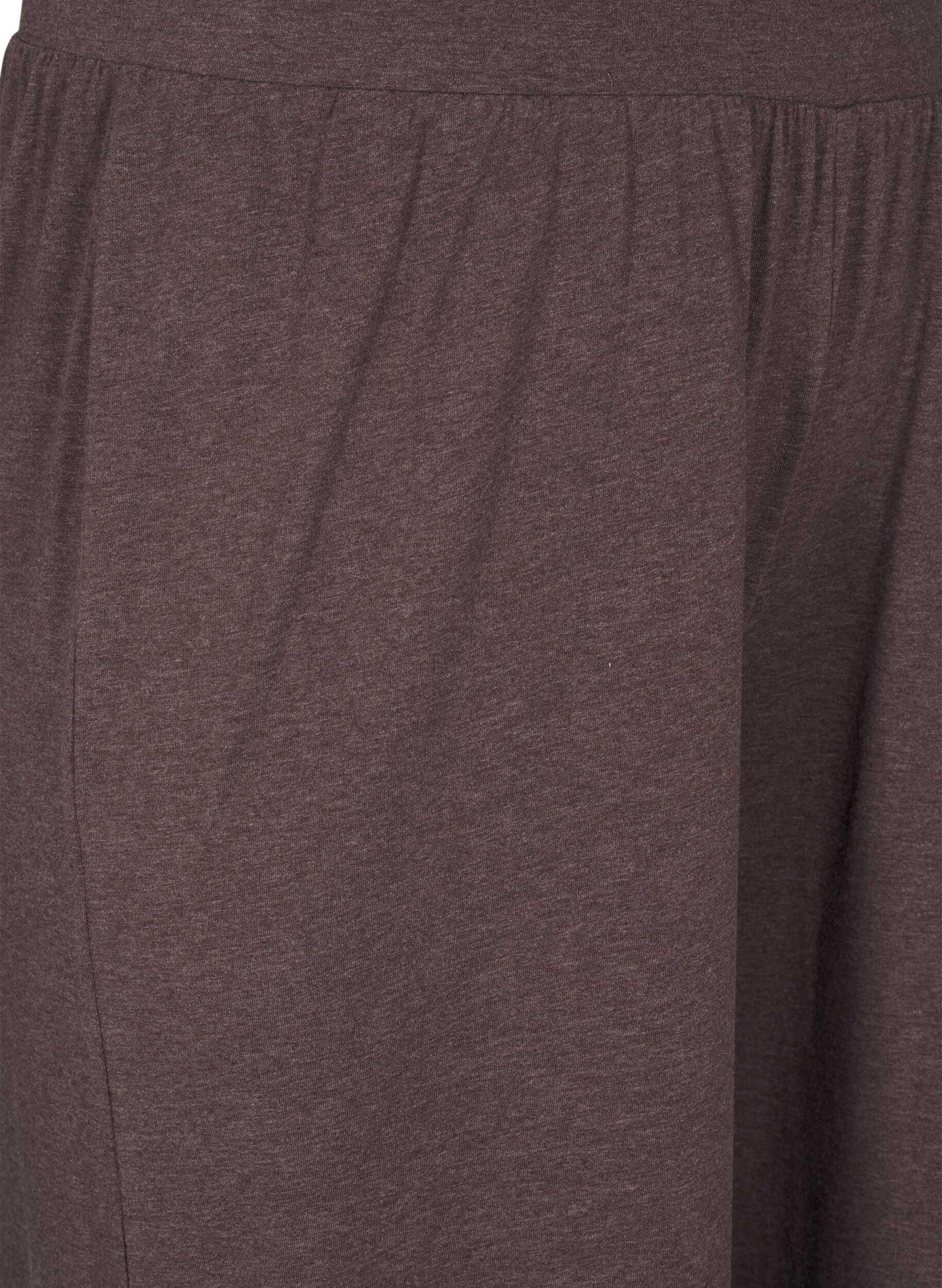 Zizzifashion Jersey trousers with a straight fit and high waist, Bracken Mel., Packshot image number 2