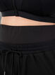 Sweatpants with a wide waistband, Black, Model image number 3
