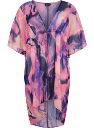 Beach kimono with print, Purple Swirl, Packshot