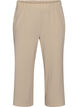 Loose trousers with 7/8 length, Beige, Packshot image number 0