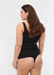 High-waisted shapewear g-string, Black, Model image number 1