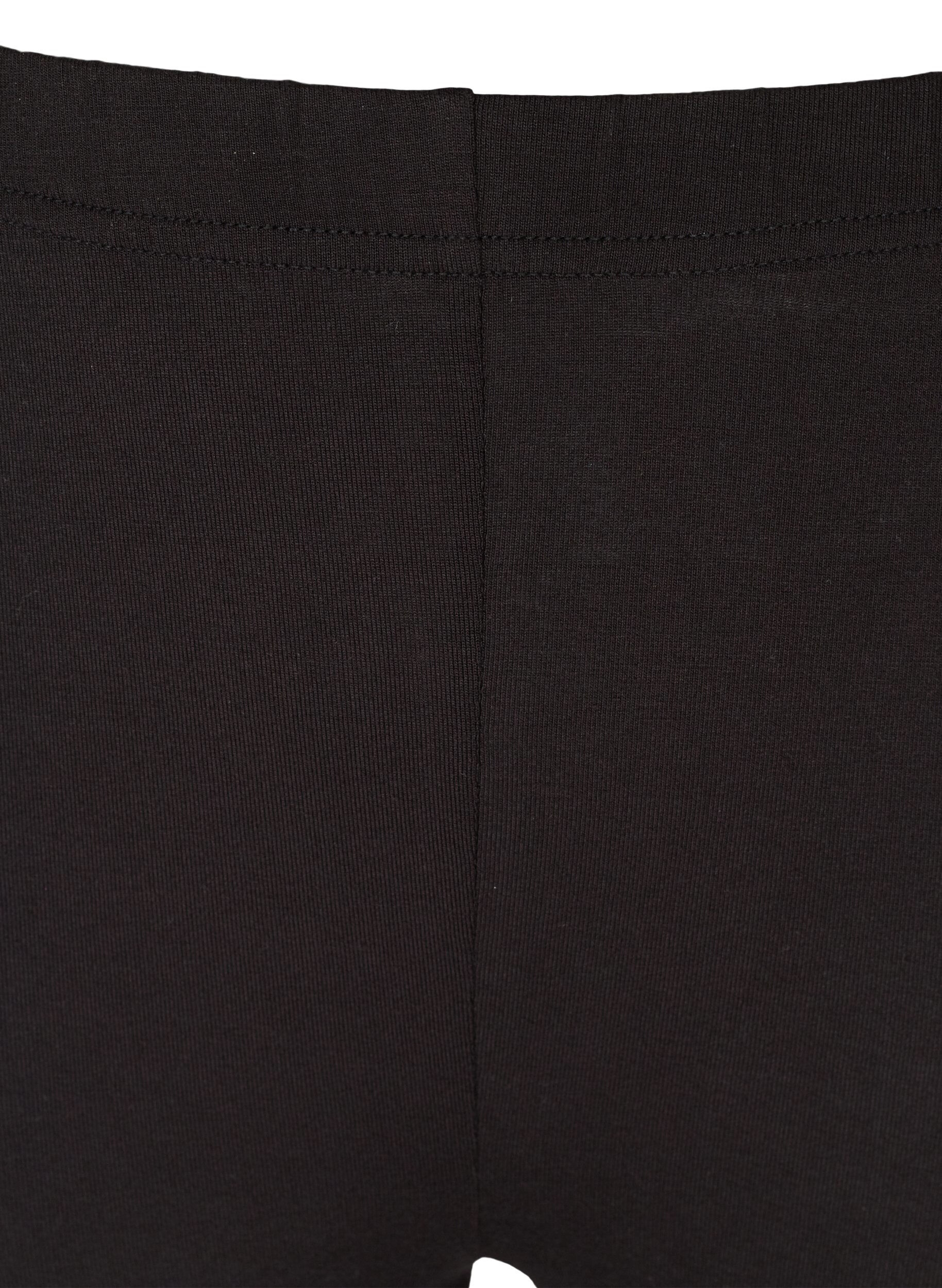 Zizzifashion 3/4 leggings with buttons, Black, Packshot image number 2