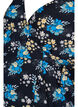 Floral maternity wrap dress in viscose, Blue, Packshot image number 2