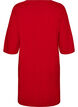 Nightdress in organic cotton with Christmas motif, Red, Packshot image number 1