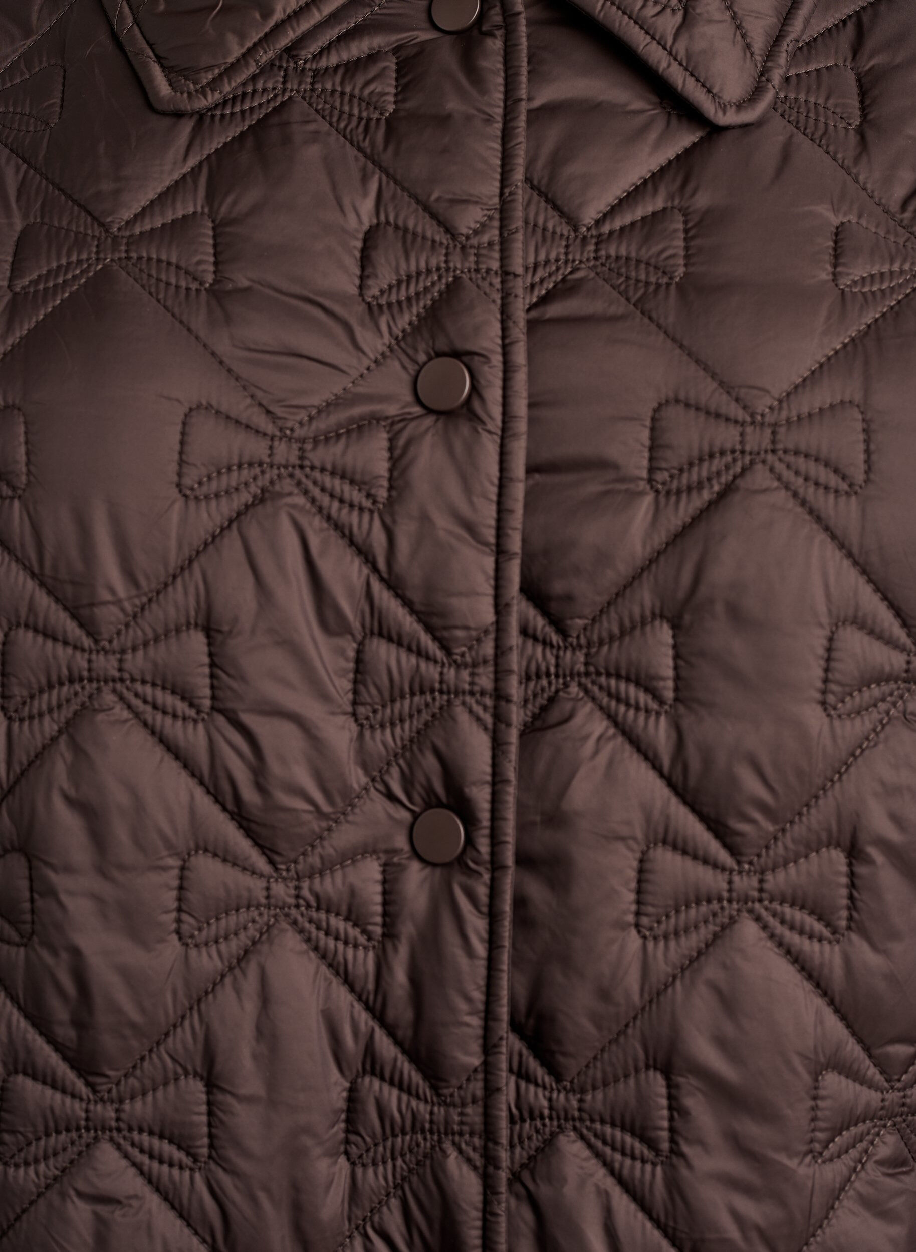 ZizzifashionLightly padded jacket with decorative quilting, Brown, Packshot image number 2
