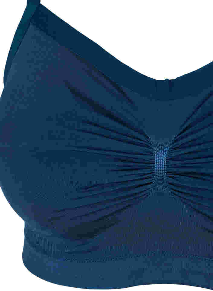 Soft bra with lace back, Blue Wing Teal, Packshot image number 2