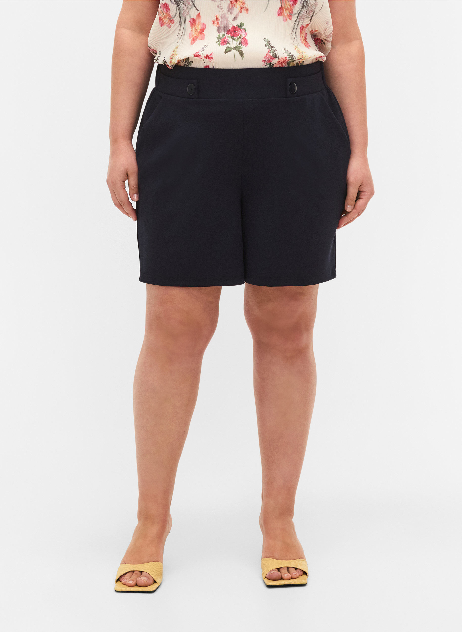 ZizzifashionShorts with pockets and loose fit, Blue, Model image number 4