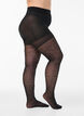 Leopard print 50 denier tights with push-up, Black, Packshot image number 0