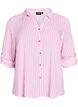 FLASH - Striped shirt with rolled-up sleeves, Pink, Packshot image number 0