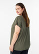 Solid-coloured training T-shirt, Green, Model image number 2