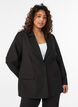 Classic blazer with button closure, Black, Model image number 0
