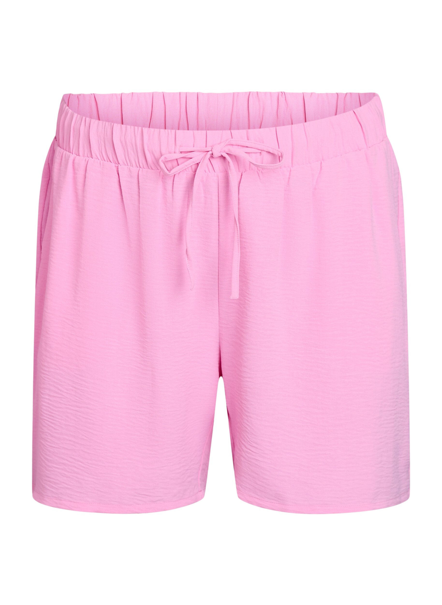 Zizzifashion Shorts with pockets and elastic waistband, Pink, Packshot image number 0
