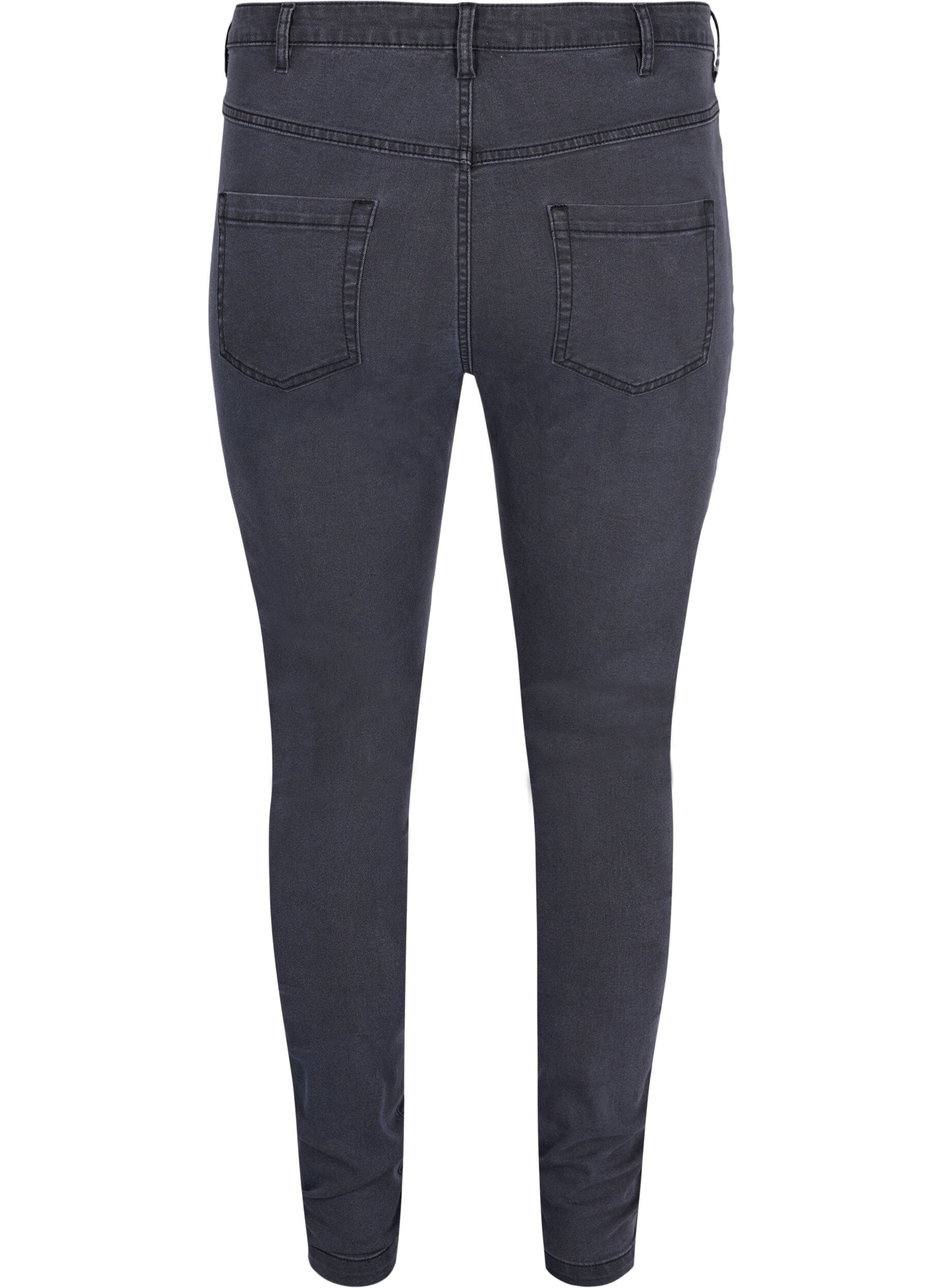 Zizzifashion High-waisted super slim Amy jeans , Grey, Packshot image number 1