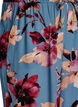 Loose viscose trousers with print, Blue, Packshot image number 2