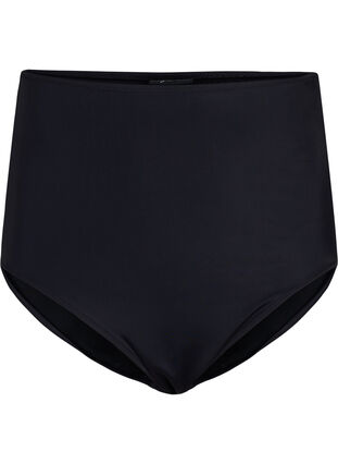 Bikini bottom with extra high waist, Black, Packshot image number 0