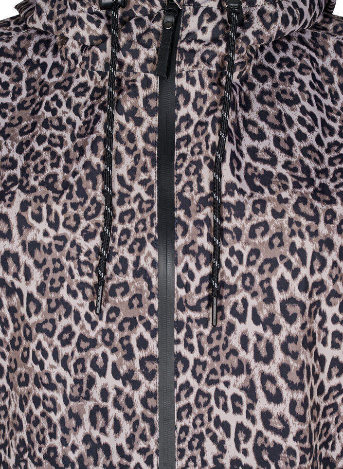 Rain jacket with pockets and a hood, Brown, Packshot image number 2