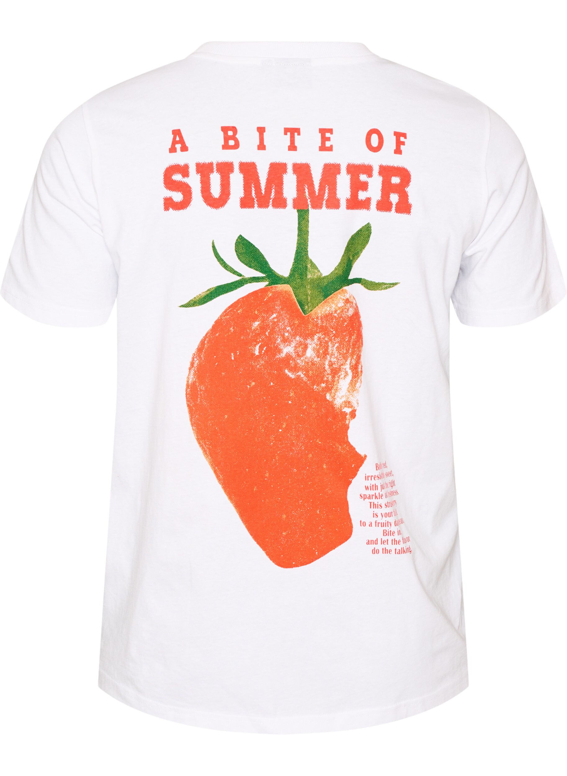 ZizzifashionCotton T-shirt with print, White, Packshot image number 1