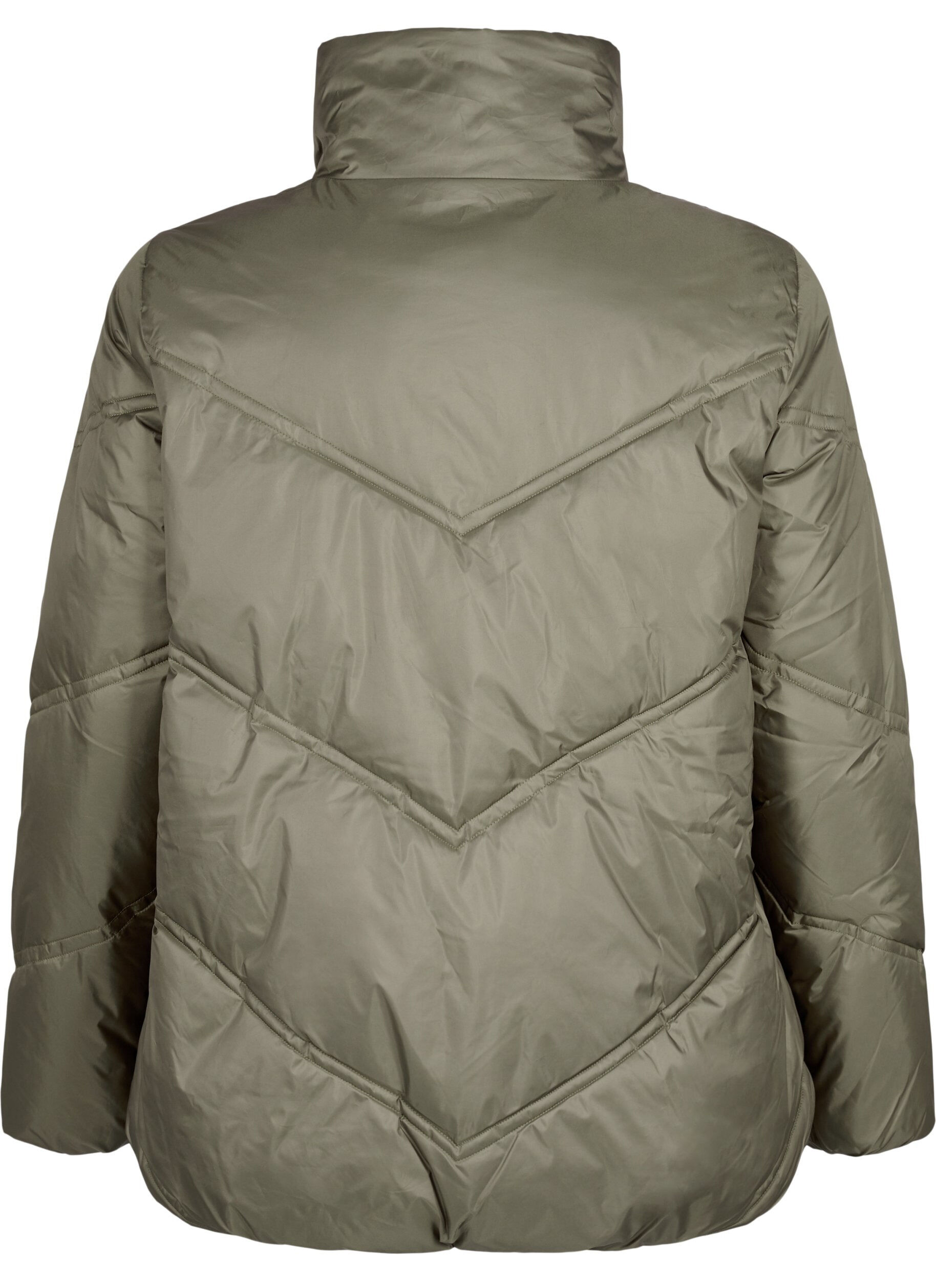 Zizzifashion Short puffer Winter jacket with pockets, Bungee Cord , Packshot image number 1