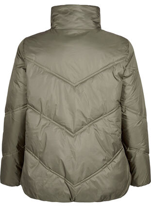 Short puffer Winter jacket with pockets, Bungee Cord , Packshot image number 1