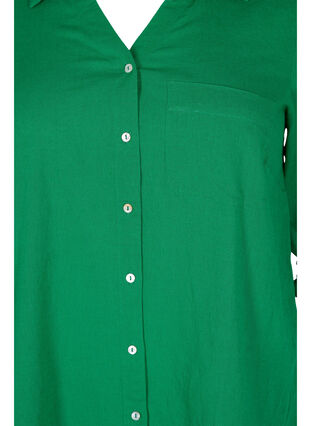 Blouse with 3/4-length sleeves and buttons, Jolly Green, Packshot image number 2