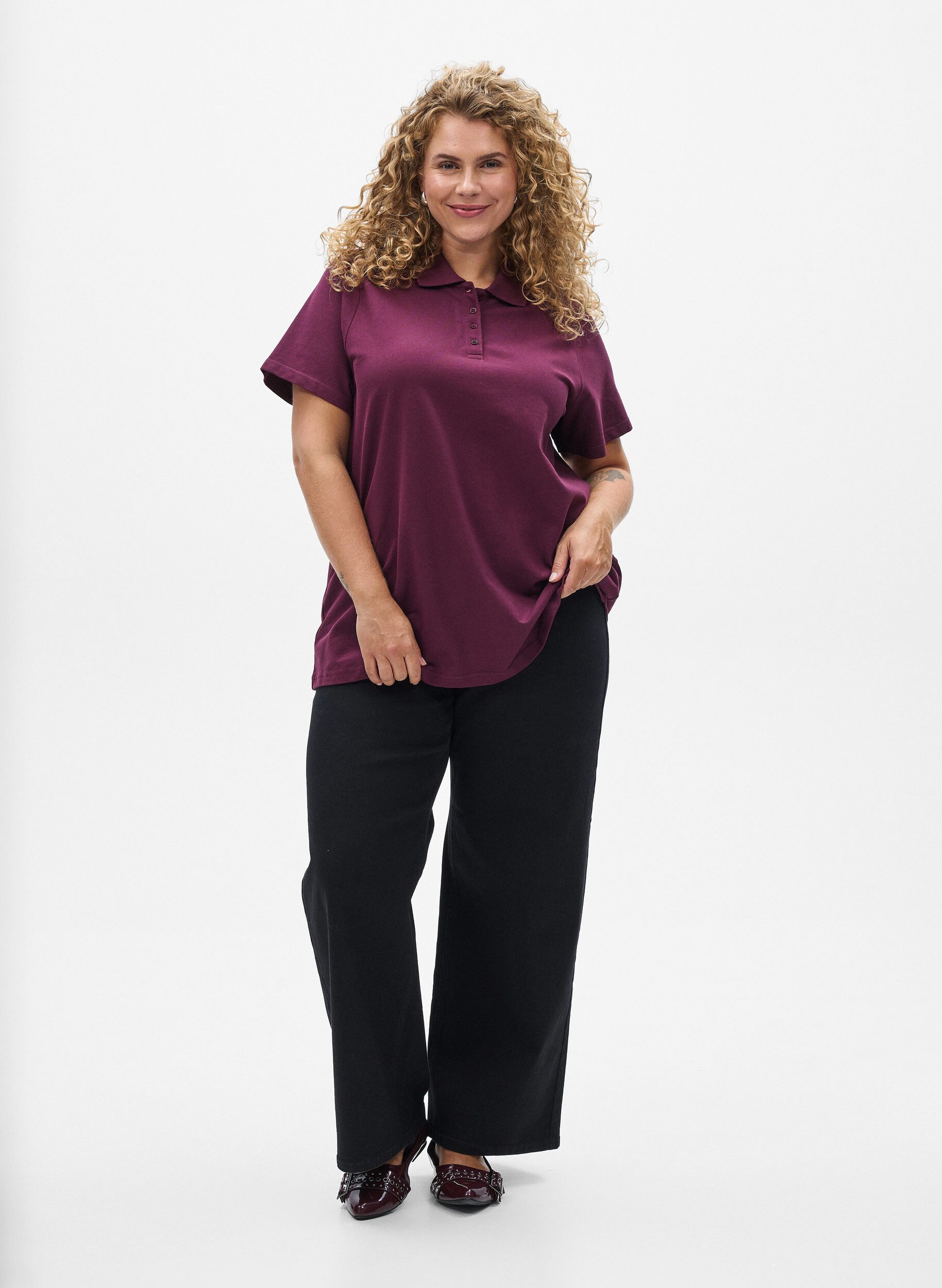 Zizzifashion Polo shirt with short sleeves, Red, Model image number 1